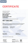 Сертификат ISO компании Ravenlabs на биологические индикаторы
