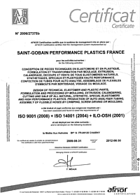 Сертификат ISO от SAINT-GOBAIN, действующий до 30/08/2012г.